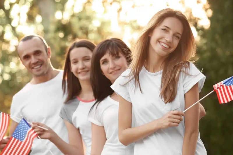 inmersión total en inglés en una familia USA