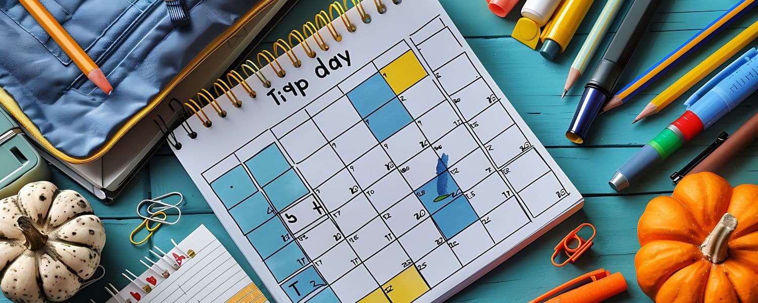 Calendario que marca cuándo empieza el colegio en Estados Unidos