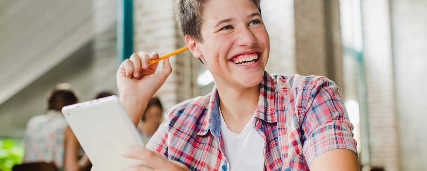 estudiante clases de inglés